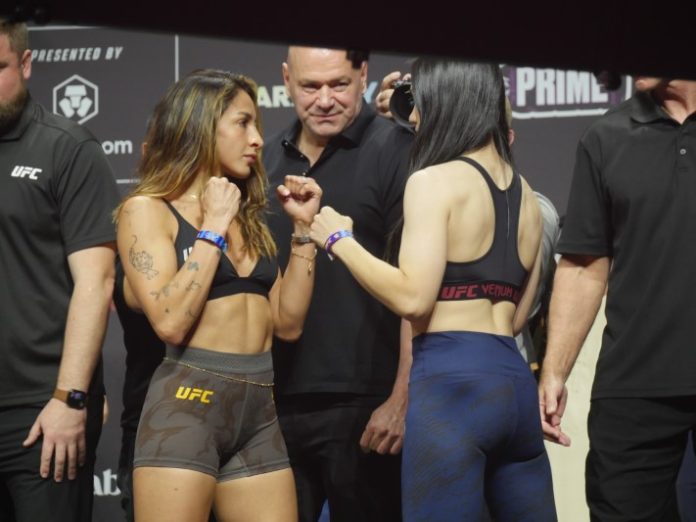 P1060352 Jaqueline Amorim and Mizuki Inoue, UFC 321
