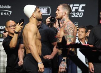 UFC 320: Ramiz Brahimaj Submits Bloodied Austin Vanderford Ramiz Brahimaj and Austin Vanderford, UFC 320