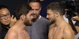 Nurullo Aliev and Shem Rock, UFC Qatar