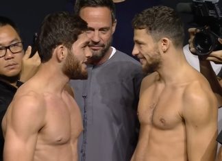 Nurullo Aliev and Shem Rock, UFC Qatar