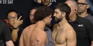 Ismail Naurdiev and Ryan Loder, UFC Qatar