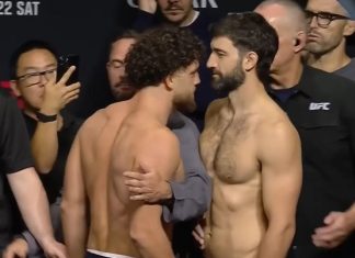 Ismail Naurdiev and Ryan Loder, UFC Qatar