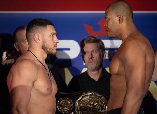Vadim Nemkov and Renan Ferreira, PFL Lyon weigh-in