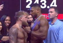 Jake Paul and Anthony Joshua