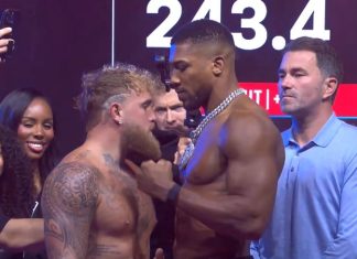 Jake Paul and Anthony Joshua