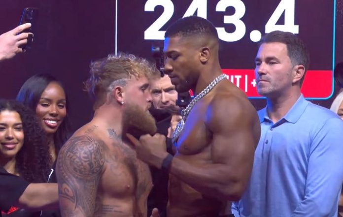 Paul Joshua Jake Paul and Anthony Joshua