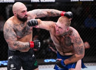 Heavyweight Slobberknocker Earns Fight of the Night at UFC Vegas 112 Steven Asplund and Sean Sharaf, UFC Vegas 112