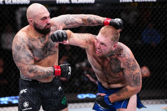 UFC Fight Night: Sharaf v Asplund Steven Asplund and Sean Sharaf, UFC Vegas 112