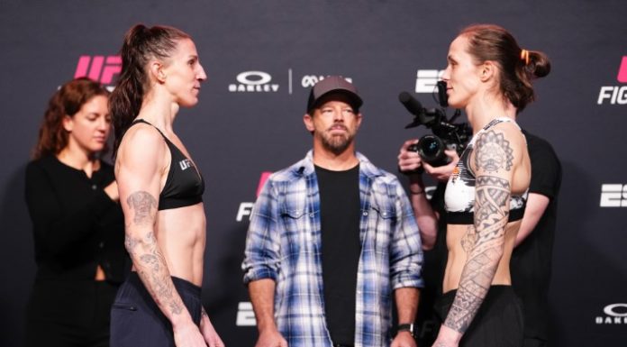 Jamey-Lyn Horth Caps 2025 with Explosive First-Round TKO Jamey-Lyn Horth and Tereza Bleda, UFC Vegas 112