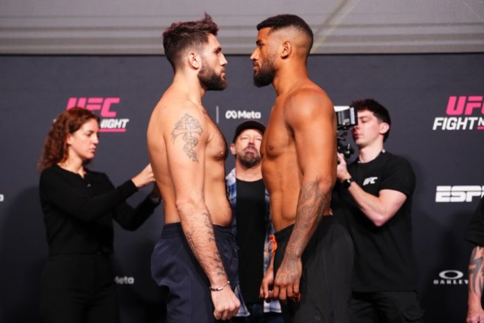 UFC Vegas 112 weigh-in 14 AJ Frye and Guilherme Pat, UFC Vegas 110