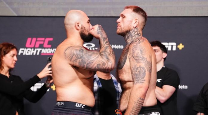 Steven Asplund Lands 170 Significant Strikes In TKO Debut Victory Sean Sharaf and Steven Asplund, UFC Vegas 112