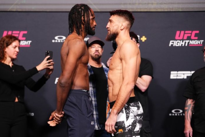 UFC Vegas 112 weigh-in 16 Neil Magny and Yaroslav Amosov, UFC Vegas 112