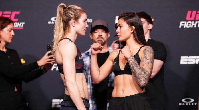 Luana Santos Outgrinds Melissa Croden to Earn Decision Win Melissa Croden and Luana Santos, UFC Vegas 112