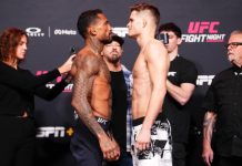 Joanderson Brito Outgrinds Short-Notice Newcomer Isaac Thomson Joanderson Brito and Isaac Thomson, UFC Vegas 112