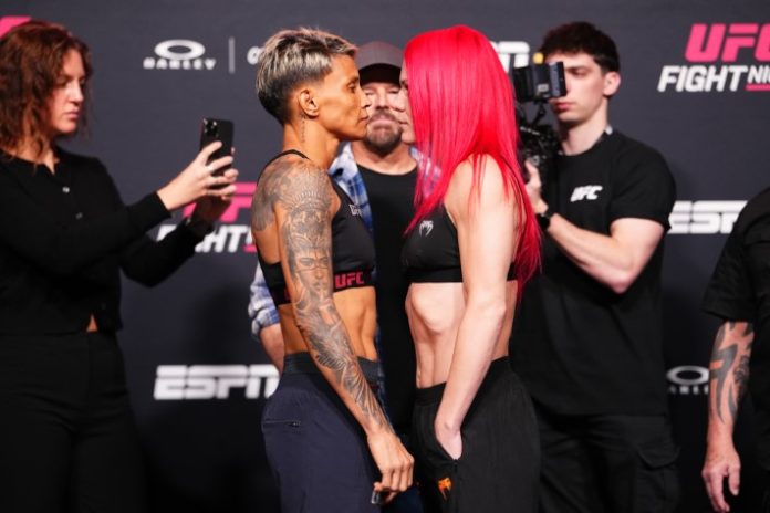 UFC Vegas 112 weigh-in 19 Amanda Lemos and Gillian Robertson, UFC Vegas 112