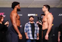 Kennedy Nzechukwu and Marcus Buchecha Battle To Draw in Chaotic Clash Kennedy Nzechukwu and Marcus Buchecha, UFC Vegas 112