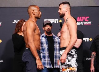 Cezary Oleksiejczuk Outgrapples Cesar Almeida in Dominant UFC Debut Cesar Almeida and Cezary Oleksiejczuk, UFC Vegas 112