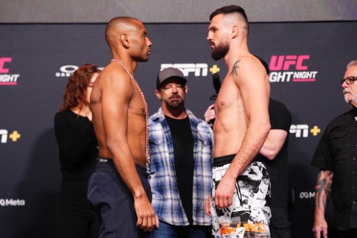 UFC Vegas 112 weigh-in 23 Cesar Almeida and Cezary Oleksiejczuk, UFC Vegas 112