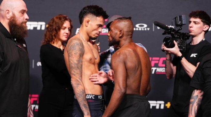 Manel Kape Knocks Out Brandon Royval in First Round, Shakes Up Flyweight Title Picture Brandon Royval and Manel Kape, UFC on ESPN 73
