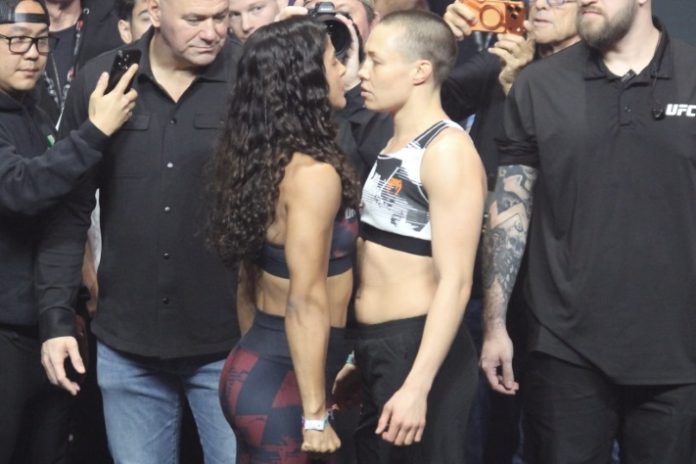 Natalia Silva and Rose Namajunas, UFC 324
