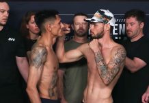 UFC Mexico City: Edgar Chairez Wins Close Decision Over Felipe Bunes Edgar Chairez and Felipe Bunes, UFC Mexico City