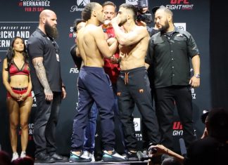 Jordan Leavitt and Yadier del Valle, UFC Houston