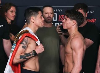 Brandon Moreno and Lone'er Kavanagh, UFC Mexico City
