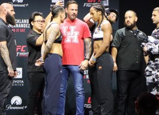 Nora Cornolle and Joselyne Edwards, UFC Houston