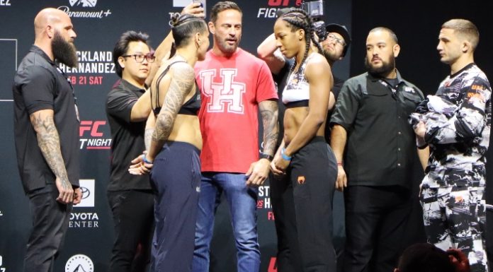 Nora Cornolle and Joselyne Edwards, UFC Houston