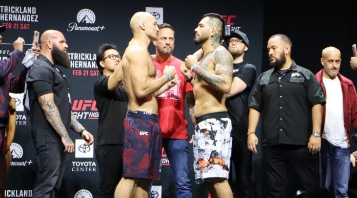 Sean Strickland and Anthony Hernandez, UFC Houston