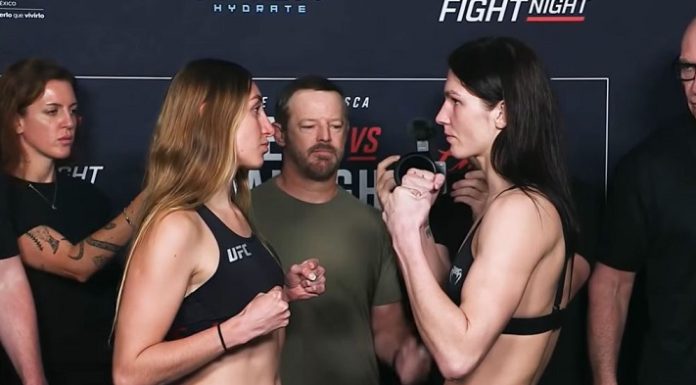 Regina Tarin and Ernesta Kareckaite, UFC Mexico City