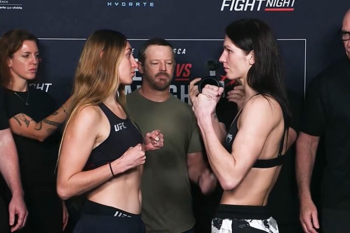 Regina Tarin and Ernesta Kareckaite, UFC Mexico City