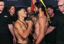 Douglas Silva de Andrade and Javier Reyes, UFC Mexico City