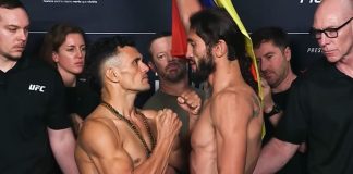 Douglas Silva de Andrade and Javier Reyes, UFC Mexico City