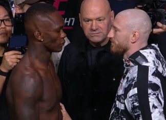 Israel Adesanya and Joe Pyfer, UFC Seattle