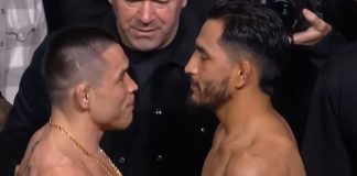 Ricky Simon and Adrian Yanez. UFC Seattle