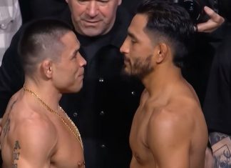 Ricky Simon and Adrian Yanez. UFC Seattle