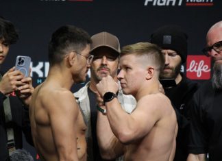 John Castaneda and Mark Vologdin, UFC Winnipeg