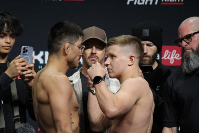 John Castaneda and Mark Vologdin, UFC Winnipeg