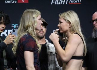 Melissa Croden and Darya Zheleznyakova, UFC Winnipeg