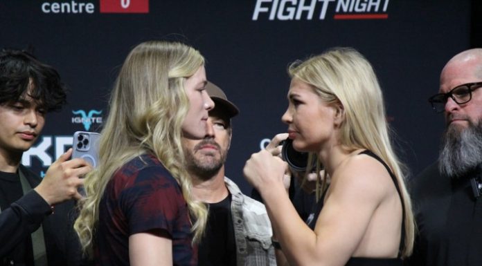 Melissa Croden and Darya Zheleznyakova, UFC Winnipeg