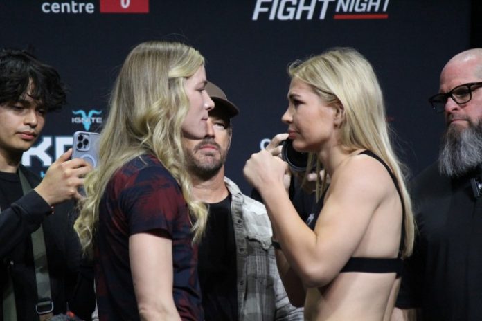 Melissa Croden and Darya Zheleznyakova, UFC Winnipeg