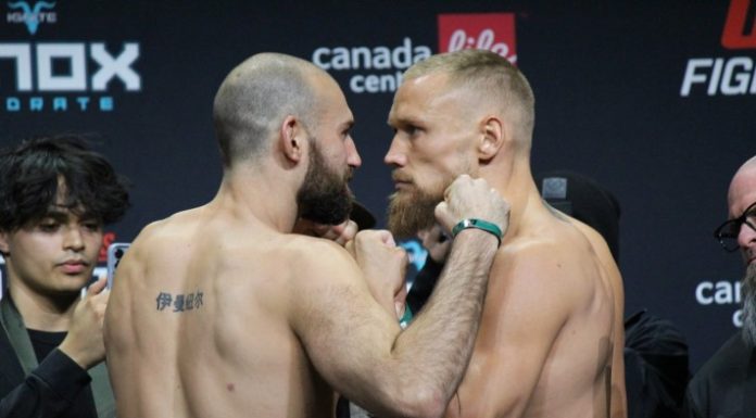 Julien Leblanc and Robert Valentin, UFC Winnipeg