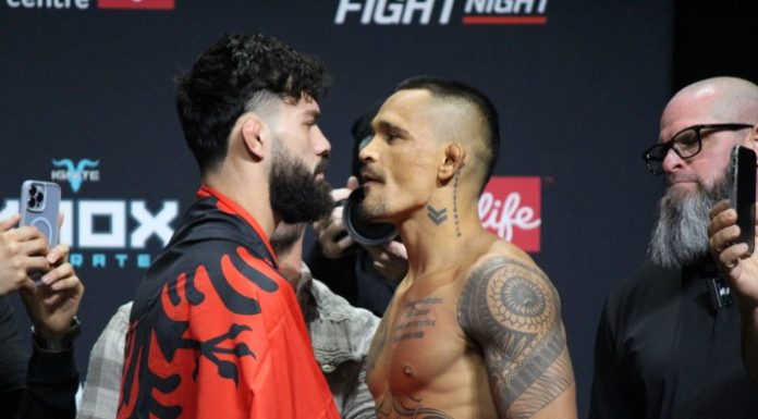 Dennis Buzukja and Marcio Barbosa, UFC Winnipeg