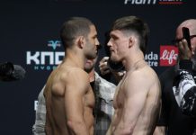 Thiago Moises and Guage Young, UFC Winnipeg