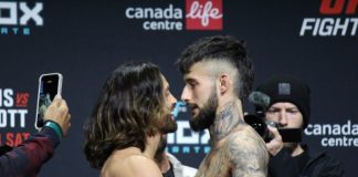 Kyler Phillips and Charles Jourdain, UFC Winnipeg
