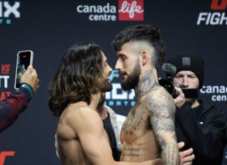 Kyler Phillips and Charles Jourdain, UFC Winnipeg