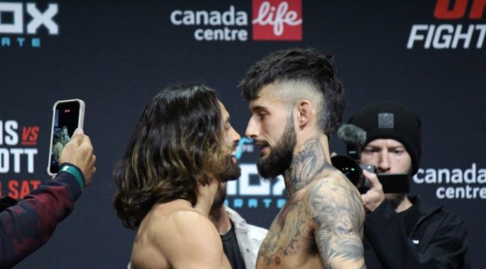 Kyler Phillips and Charles Jourdain, UFC Winnipeg