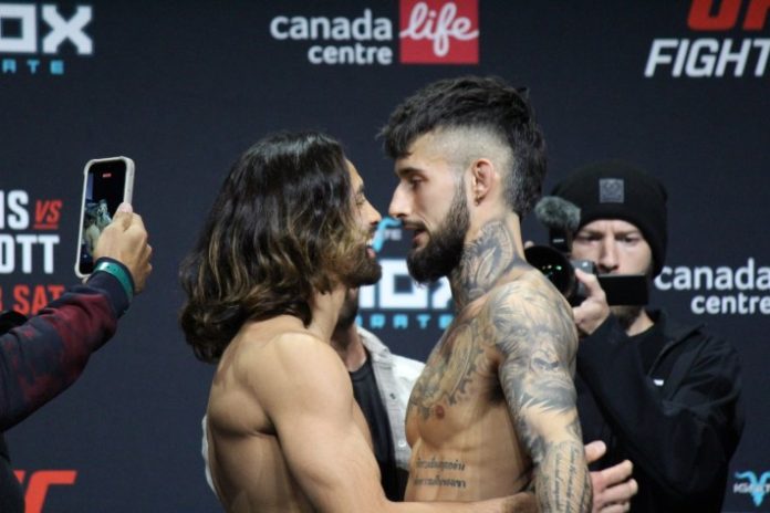 Kyler Phillips and Charles Jourdain, UFC Winnipeg