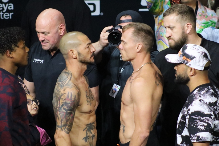 UFC 327: Cub Swanson Tears Through Nate Landwehr in Retirement Fight